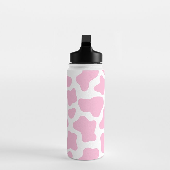 Pink Cow Print Water Bottle Gallery Image 3
