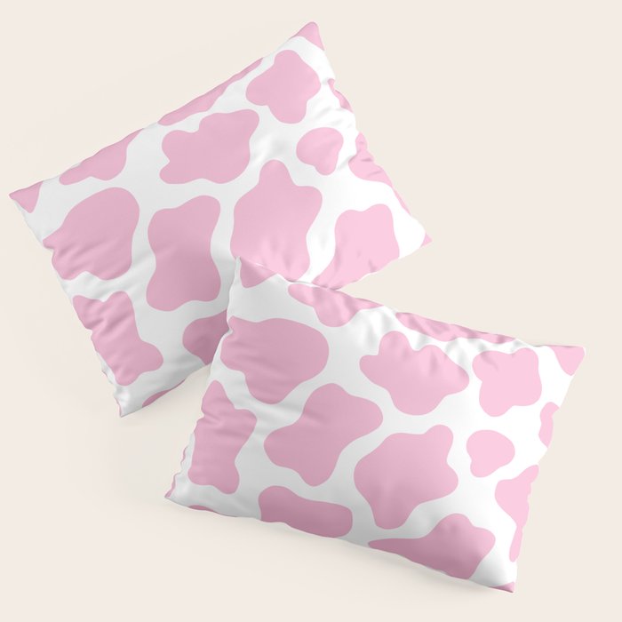 Pink Cow Print Pillow Sham Gallery Image 3