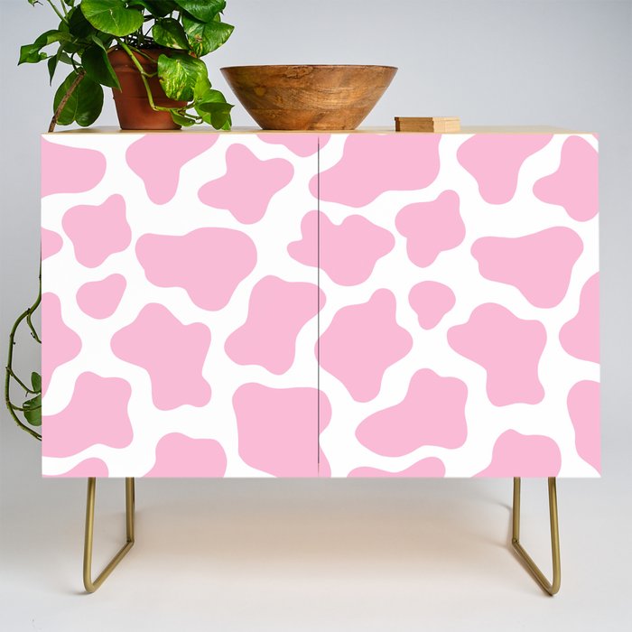 Pink Cow Print Credenza Gallery Image 1