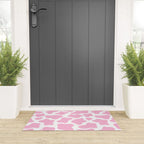 Pink Cow Print Welcome Mat Gallery Image 3