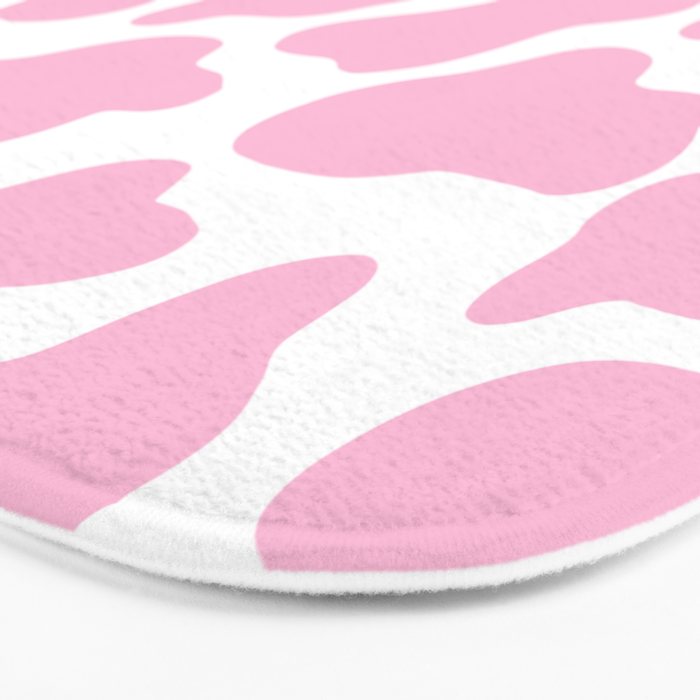 Pink Cow Print Bath Mat Gallery Image 3
