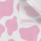 Pink Cow Print Wall Tapestry Gallery Image 3
