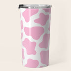 Pink Cow Print Travel Mug Gallery Image 3