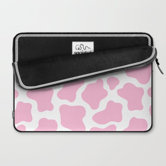 Pink Cow Print Laptop Sleeve Gallery Image 2