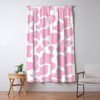 Pink Cow Print Window Curtain Gallery Image 5