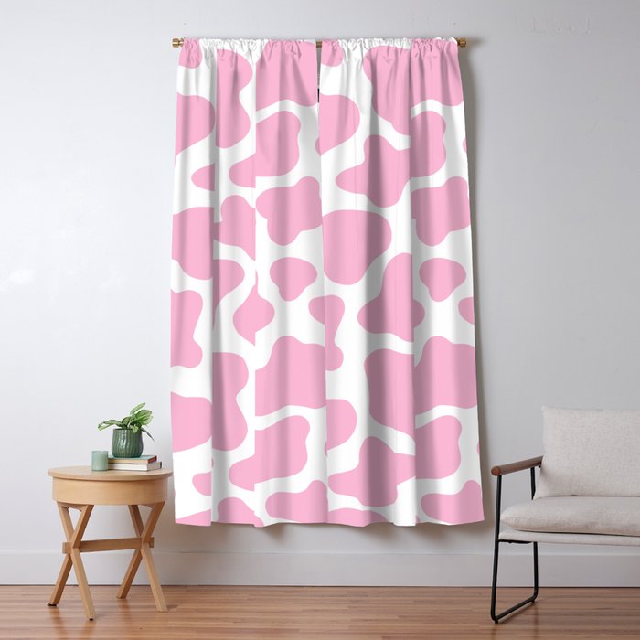 Pink Cow Print Window Curtain Gallery Image 5