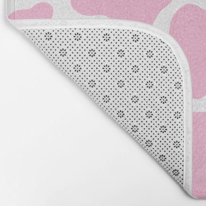 Pink Cow Print Bath Mat Gallery Image 2