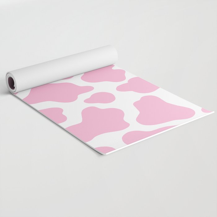Pink Cow Print Yoga Mat Gallery Image 2
