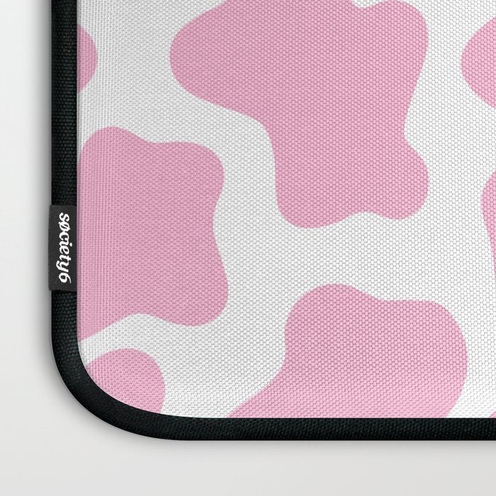 Pink Cow Print Laptop Sleeve Gallery Image 3