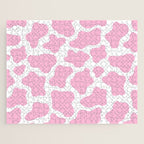 Pink Cow Print Jigsaw Puzzle Gallery Image 1