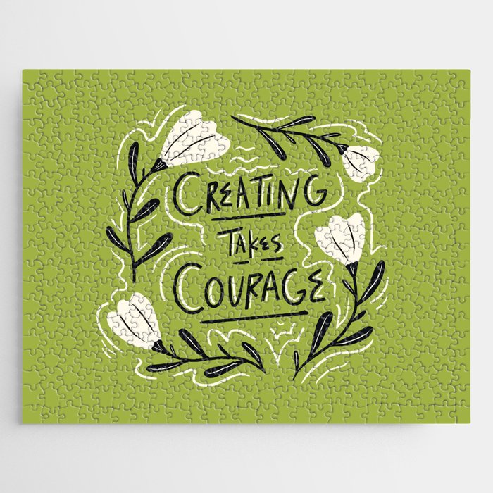 Creating Takes Courage Jigsaw Puzzle Gallery Image 1