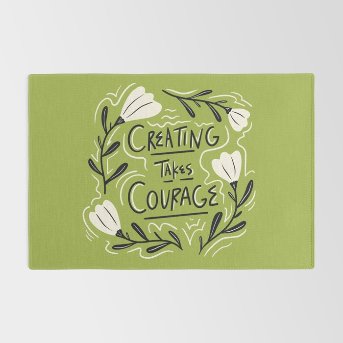 Creating Takes Courage Rug Gallery Image 2