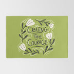 Creating Takes Courage Rug Gallery Image 2