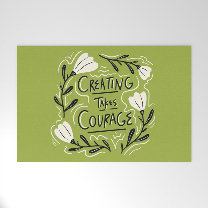 Creating Takes Courage Welcome Mat Gallery Image 1