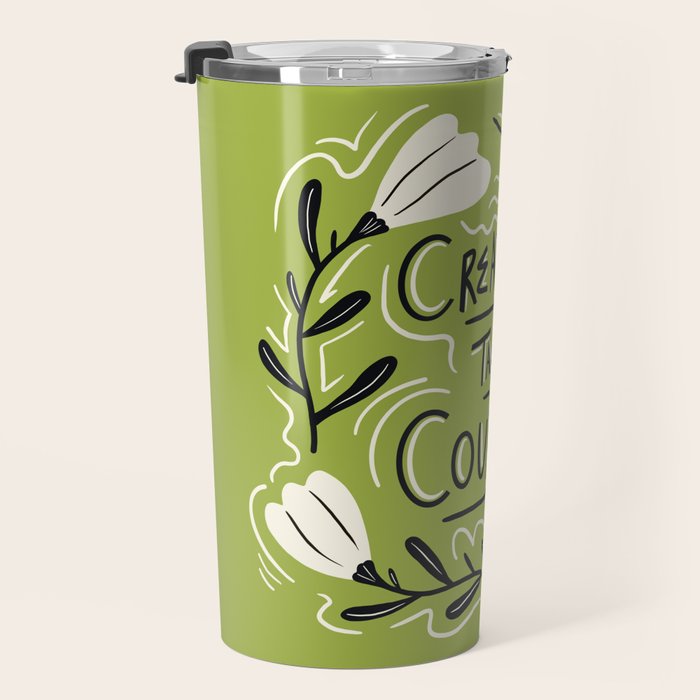Creating Takes Courage Travel Mug Gallery Image 3