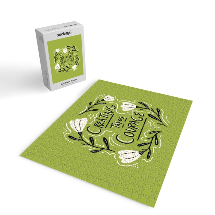 Creating Takes Courage Jigsaw Puzzle Gallery Image 2