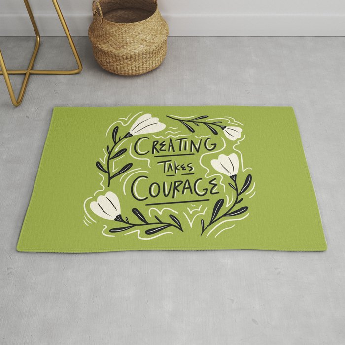 Creating Takes Courage Rug Gallery Image 1