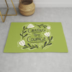 Creating Takes Courage Rug Gallery Image 1