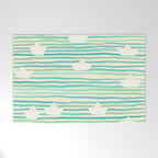Whimsical Paper Boats Welcome Mat Gallery Image 1