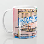 Napping Ginger Cat in Pink Jungle Garden Room Coffee Mug Gallery Image 3