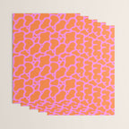 Abstract pink cow print shape pattern Wrapping Paper Gallery Image 3