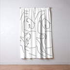 Line Faces 03 Window Curtain Gallery Image 3