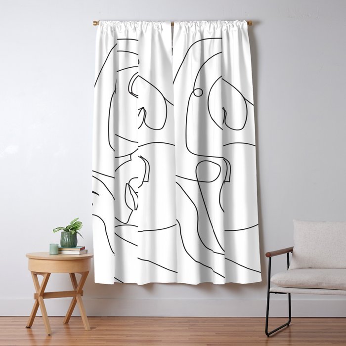 Line Faces 03 Window Curtain Gallery Image 5