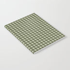 Gingham Plaid Pattern - Natural Green Notebook Gallery Image 2