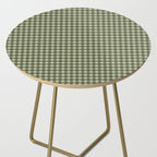 Gingham Plaid Pattern - Natural Green Side Table Gallery Image 2