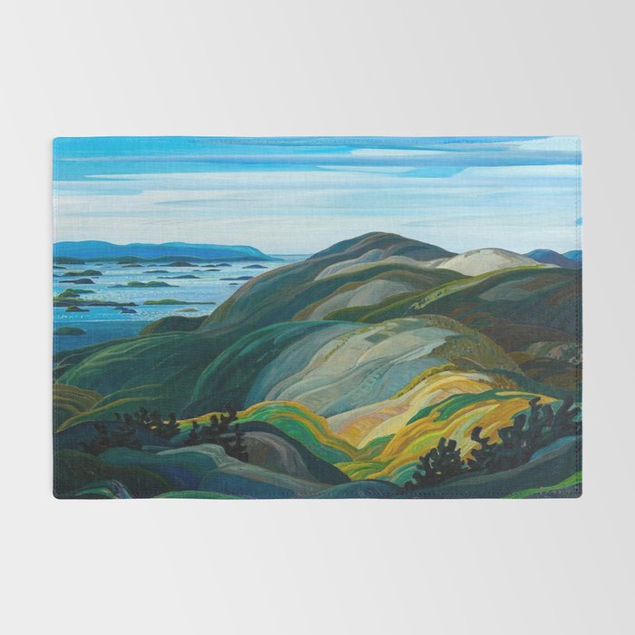 Canadian Landscape Franklin Carmichael Art Nouveau Post-Impressionism Rug Gallery Image 2