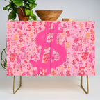 Pink Dollar Signs Credenza Gallery Image 1