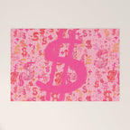 Pink Dollar Signs Welcome Mat Gallery Image 1