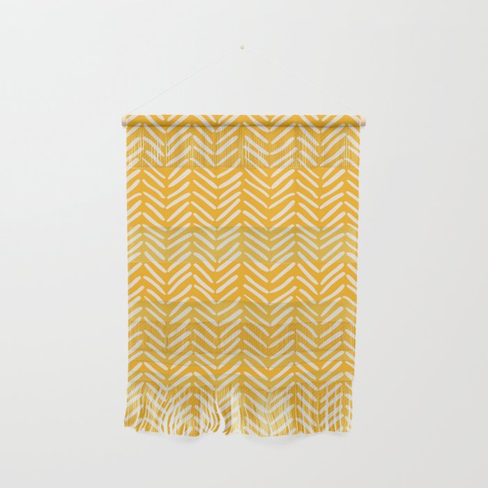 Arrow Lines Pattern in Mustard Yellow shades 1 Wall Hanging Gallery Image 1