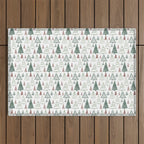 Tree Farm . Classic Christmas Outdoor Rug Gallery Image 1