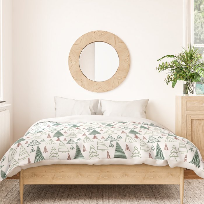 Tree Farm . Classic Christmas Duvet Cover Gallery Image 3
