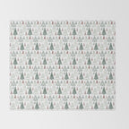 Tree Farm . Classic Christmas Throw Blanket Gallery Image 2
