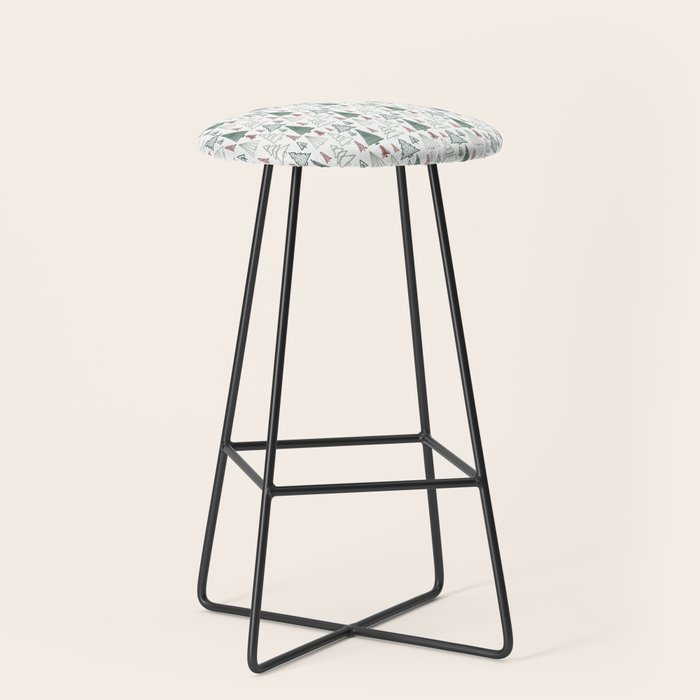 Tree Farm . Classic Christmas Stool Gallery Image 1