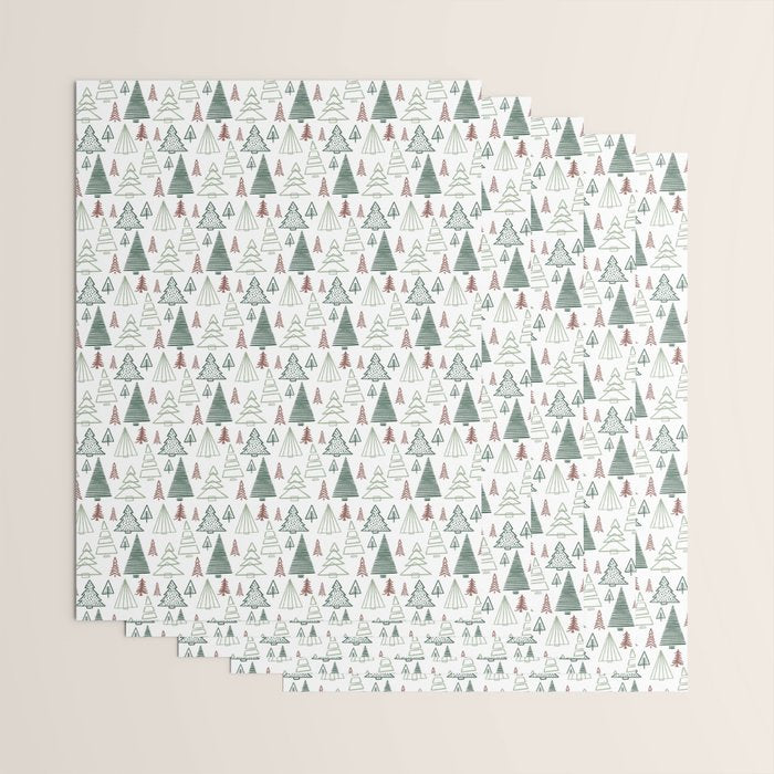 Tree Farm . Classic Christmas Wrapping Paper Gallery Image 3
