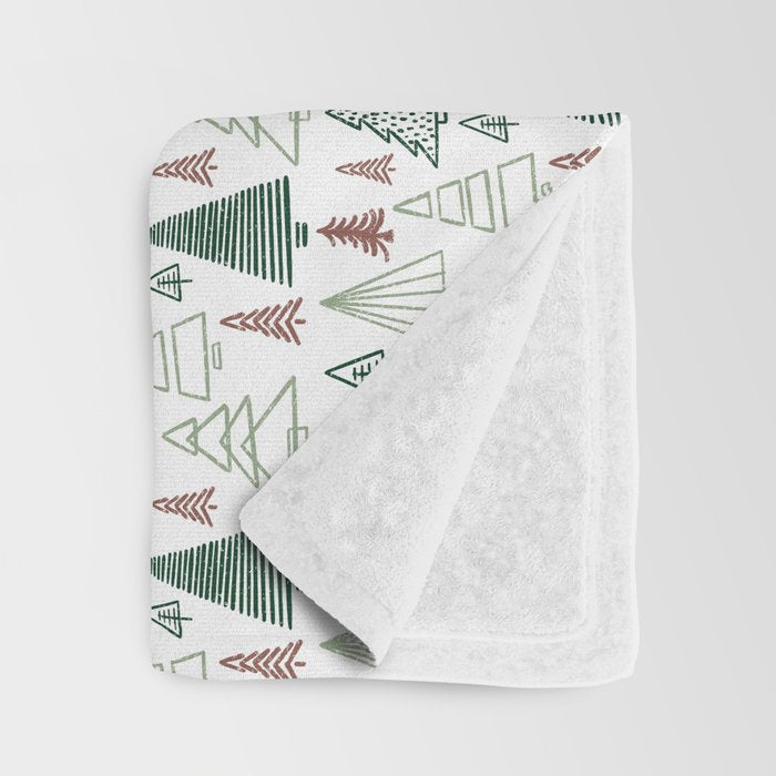 Tree Farm . Classic Christmas Throw Blanket Gallery Image 3
