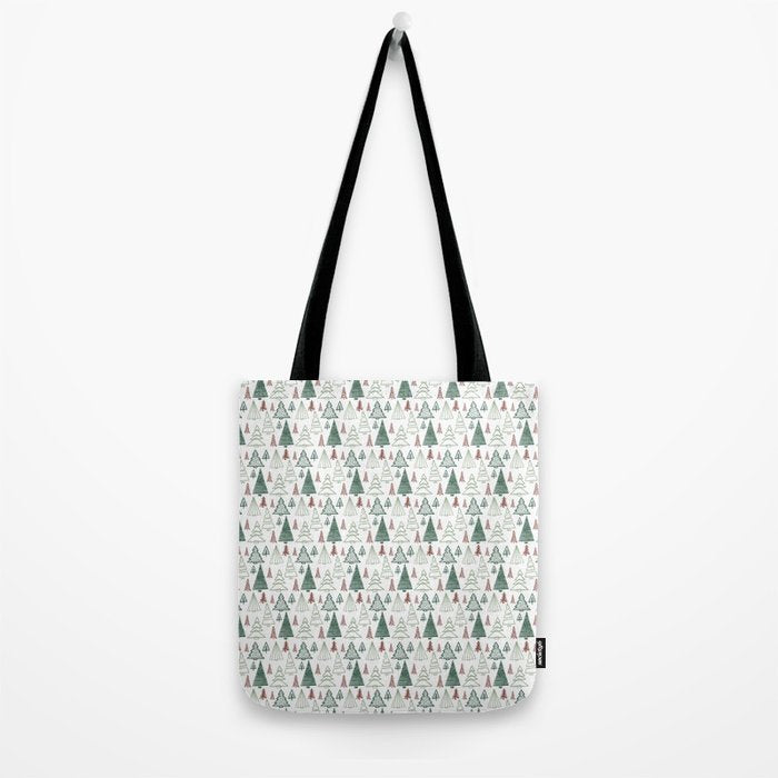 Tree Farm . Classic Christmas Tote Bag Gallery Image 2