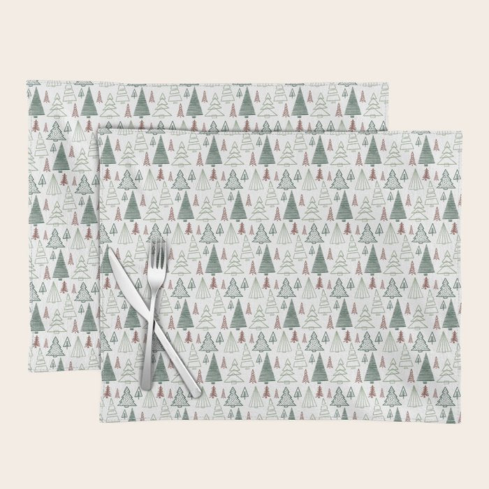 Tree Farm . Classic Christmas Placemat Gallery Image 1