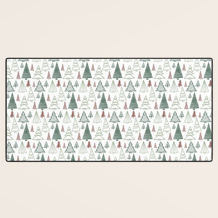 Tree Farm . Classic Christmas Desk Mat Gallery Image 3