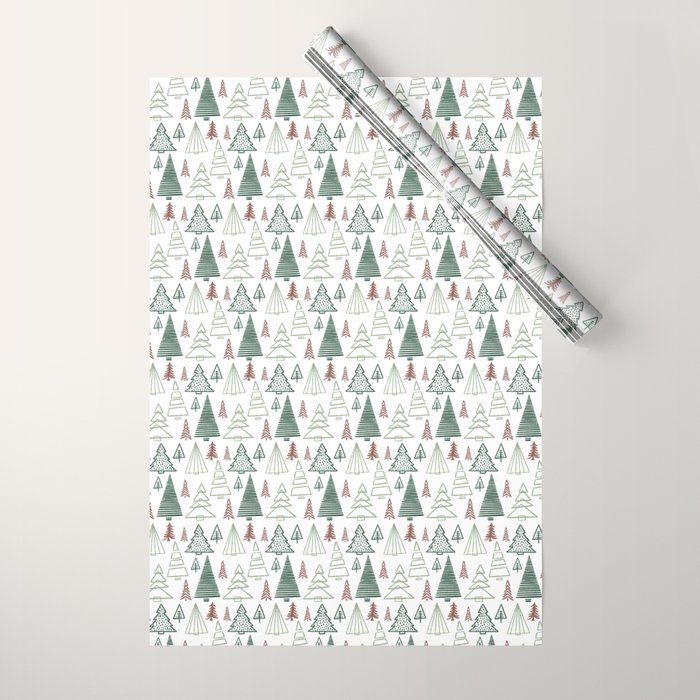 Tree Farm . Classic Christmas Wrapping Paper Gallery Image 1