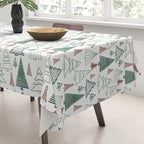 Tree Farm . Classic Christmas Tablecloth Gallery Image 3