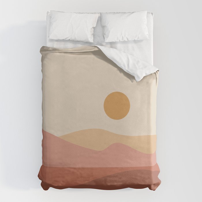 Geometric Landscape 23A Duvet Cover Gallery Image 6