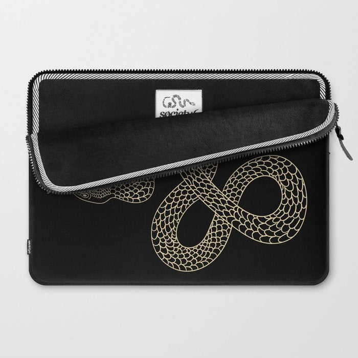 Vintage line snake Laptop Sleeve Gallery Image 2