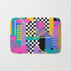 Memphis pattern 101 - 80s / 90s Retro Bath Mat Gallery Image 1