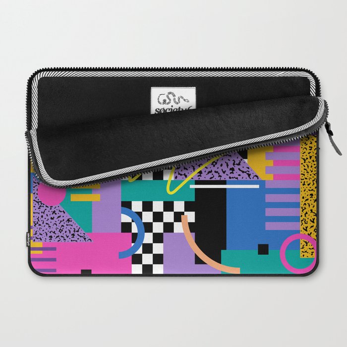 Memphis pattern 101 - 80s / 90s Retro Laptop Sleeve Gallery Image 2