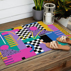 Memphis pattern 101 - 80s / 90s Retro Outdoor Rug Gallery Image 2