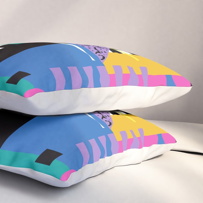 Memphis pattern 101 - 80s / 90s Retro Pillow Sham Gallery Image 3